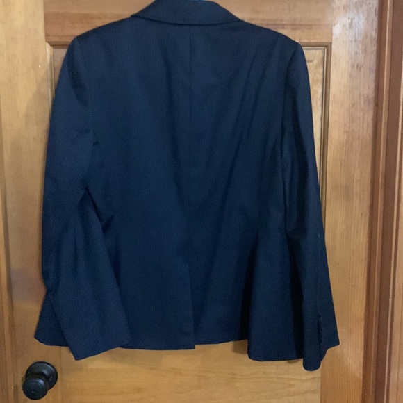 Talbots classic blazer Navy Blue pinstripe - Picture 4 of 5